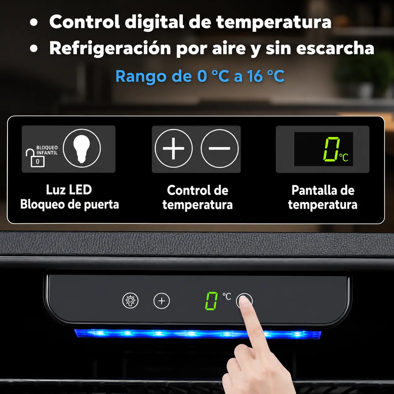 Glacier Home Mini Nevera Premium 91 L con estantes ajustables — imagen 4
